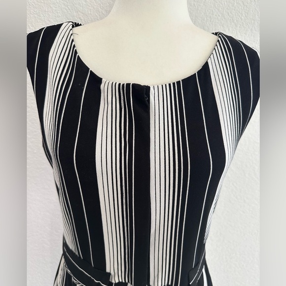 Neiman Marcus Black and Gray Striped Jumpsuit - Picture 8 of 8